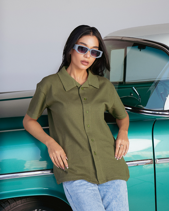 Greyish Brown Vogue Interlock Polo Shirt Unisex