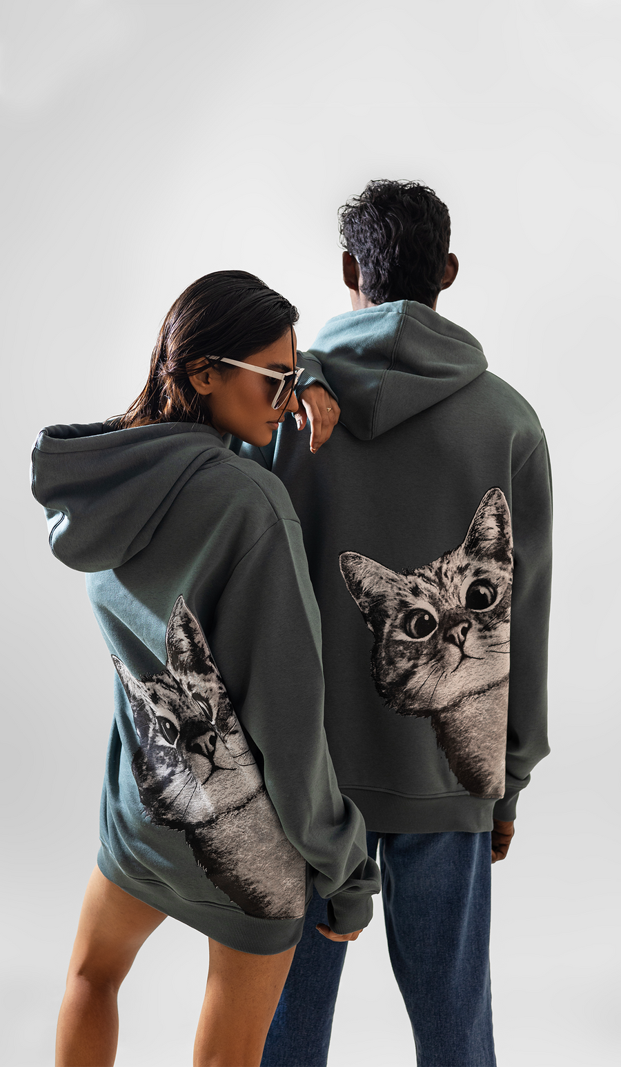 Vogue Catwalk Hoodie for Men / Couples Cool Animal Graphic Hooded Pullover