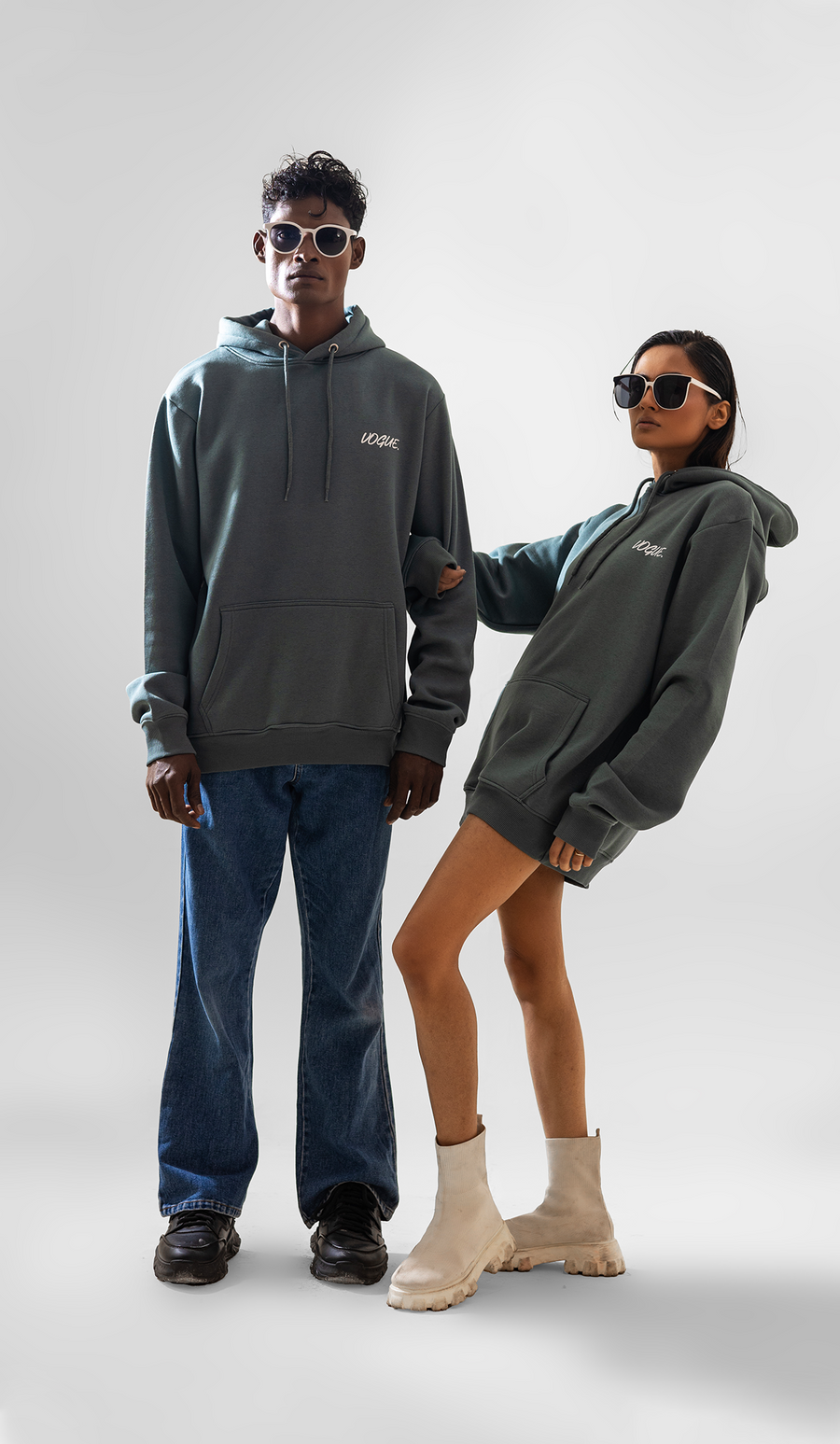 Vogue Catwalk Hoodie for Men / Couples Cool Animal Graphic Hooded Pullover