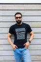 Cat Print T-Shirt Black - Unisex