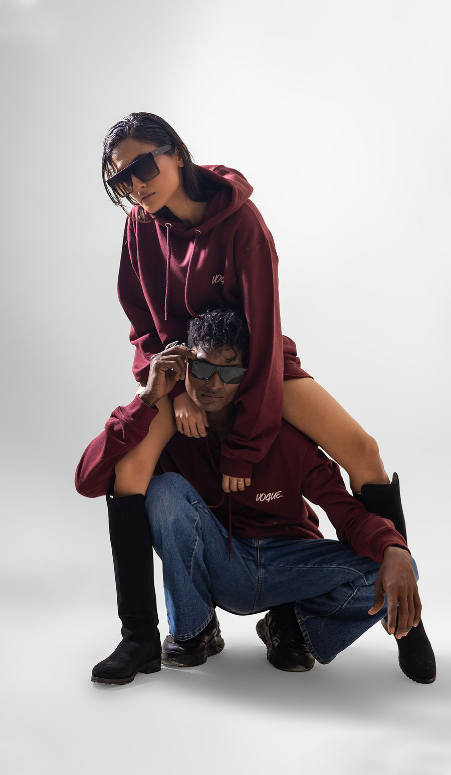 Vogue Signature Hoodie for Men / Couples Cool Graphic Hooded Pullover