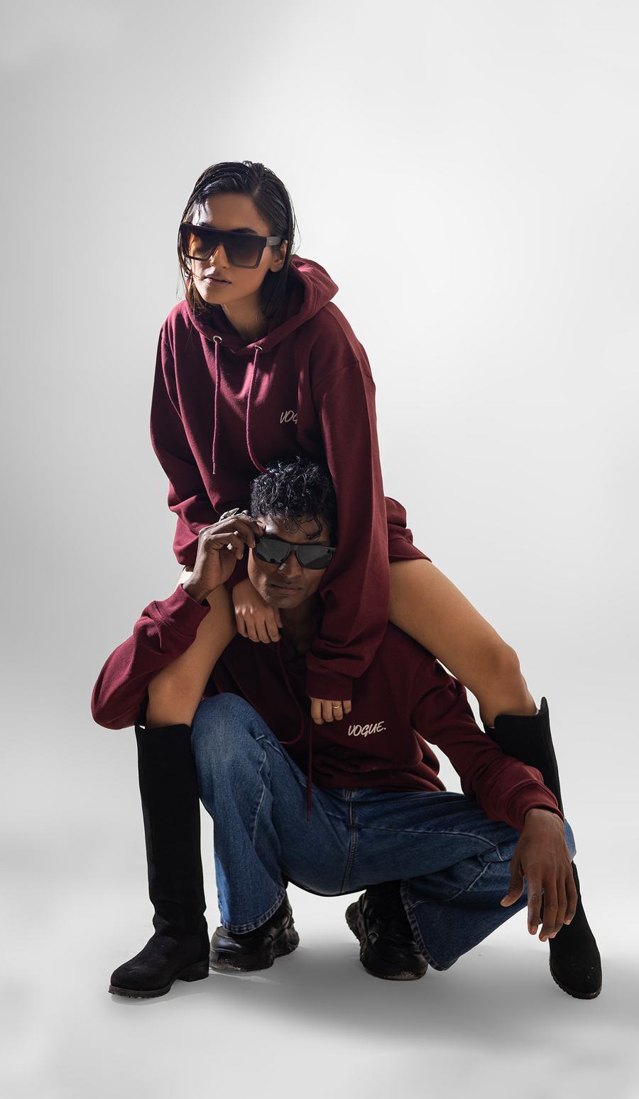 Vogue Signature Hoodie for Men / Couples Cool Graphic Hooded Pullover