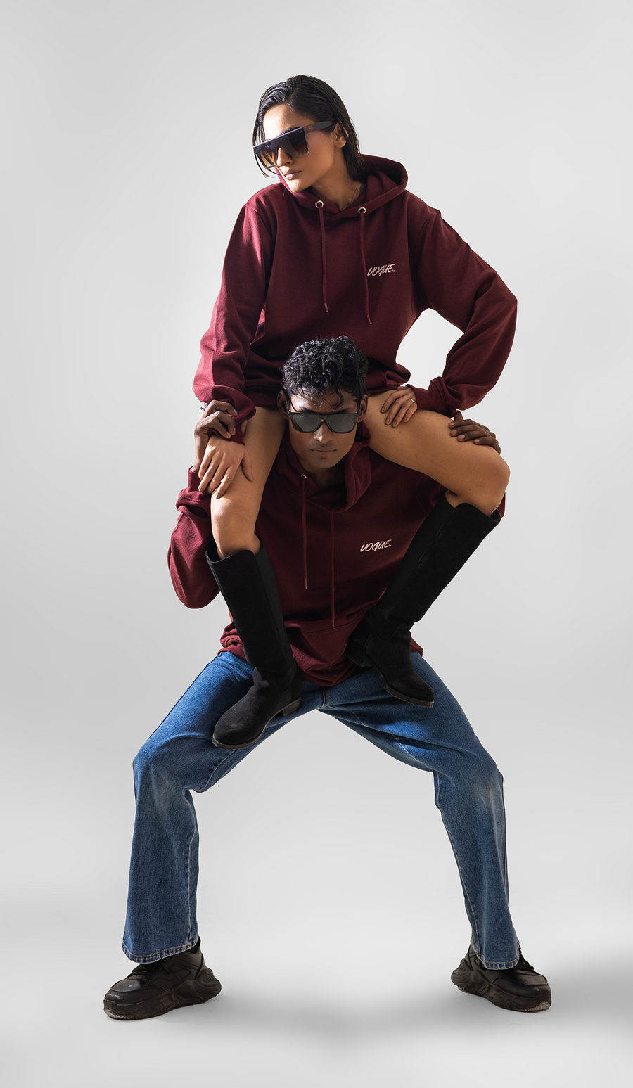 Vogue Signature Hoodie for Men / Couples Cool Graphic Hooded Pullover