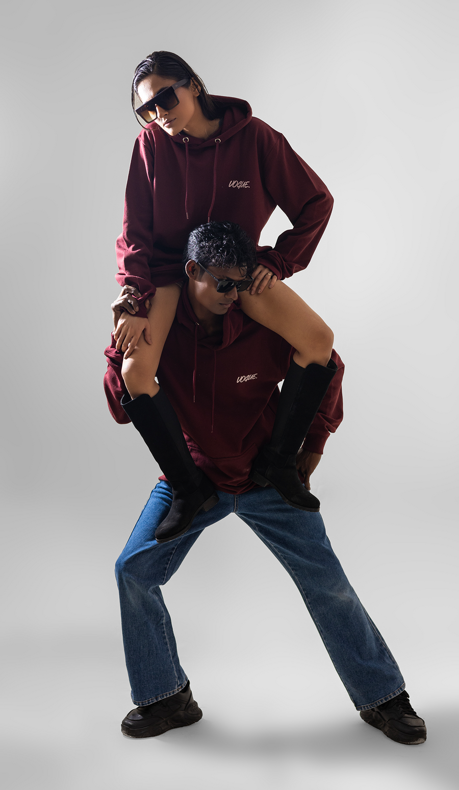 Vogue Signature Hoodie for Men / Couples Cool Graphic Hooded Pullover