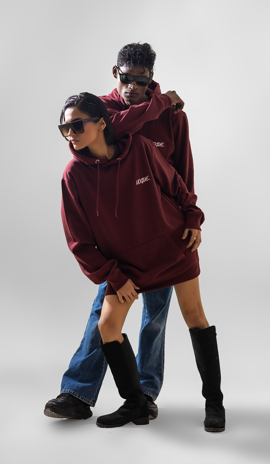 Vogue Signature Hoodie for Men / Couples Cool Graphic Hooded Pullover