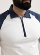 Men Solid Patchwork Polo Shirt