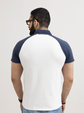 Men Solid Patchwork Polo Shirt