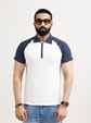 Men Solid Patchwork Polo Shirt