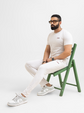 Men Solid Slim Fit Tracksuit