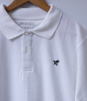 2 in 1 Vogue VT Polo Shirt (Black & White)