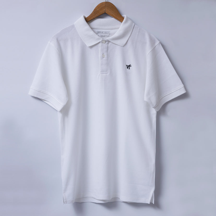 2 in 1 Vogue VT Polo Shirt (Black & White)